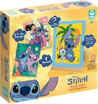 Quebra-Cabeça STITCH Mosaico Magnético Progressivo com 44 Peças