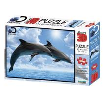 Quebra Cabeça Super 3D Golfinho 500 Peças Multikids BR1063