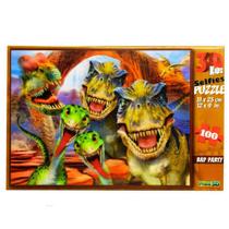 Quebra-Cabeça Super 3D Multikids Dinossauro 100 Peças - Multikds