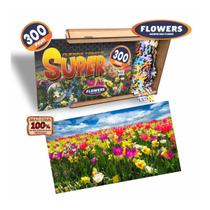 Quebra Cabeça Super Flowers Jardim das Flores 300PC - 33463