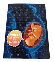 Quebra-Cabeça Surpresa pro Papai Bebê na Barriga de Grávida