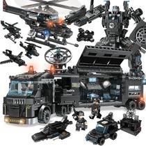 Quebra-Cabeça Swat Pioneer - Blocos Compatíveis com Lego