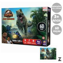Quebra Cabeça T Rex Dino Jurassic World 60 Pcs Mimo Play
