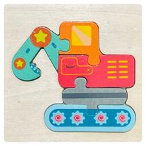 Quebra Cabeça Tabuleiro Didático Educativo Infantil Madeira