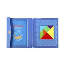 Quebra-cabeça Tangram Magnético Montessori Infantil, Brinquedos Educativos Para Educação Precoce