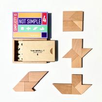 Quebra-cabeça Tangram para adultos - adolescentes - Crianças de 7 anos ou mais I Design de caixa de quebra-cabeça japonesa de giz de cera de luxo I quebra-cabeças de madeira, quebra-cabeças alucinantes - Nível 4 - Dificuldade: 8/10