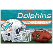 Quebra-Cabeça Team Puzzle 150Pcs Miami Dolphins Quebra-Cabeça Team Puzzle 150Pcs Miami Dolphins