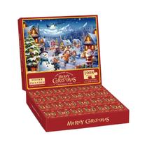 Quebra-Cabeça Temático De Natal Para Adultos 1008 Peças Contagem Regressiva 24 Dias Brinquedo Quebra-Cabeça Temático De Natal Para Adultos 1008 Peças Contagem Regressiva 24 Dias Brinquedo
