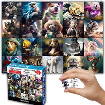 Quebra-cabeça Think2Master Funny Dogs de 1000 peças 68x48cm Quebra-cabeça Think2Master Funny Dogs de 1000 peças 68x48cm