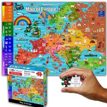 Quebra-cabeça THINK2MASTER Mapa colorido da Europa 500 peças
