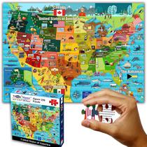 Quebra-cabeça THINK2MASTER, mapa dos Estados Unidos, 250 peças