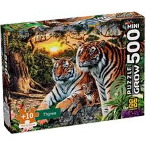 Quebra cabeca tigres 500 mini pecas grow Quebra cabeca tigres 500 mini pecas grow