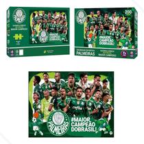 Quebra Cabeça Time Palmeiras Maior Campeão Do Brasil 200 Peças Mimo Toys Ref 2557