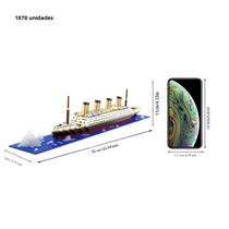 Quebra-Cabeça Titanic Gigante para Meninos - Modelo de Construção com Micropartículas