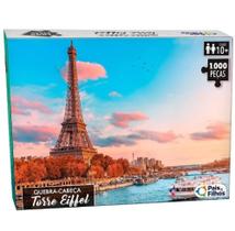 Quebra cabeça Torre Eiffel Paris França 1000 peças Puzzle QC Pais e filhos