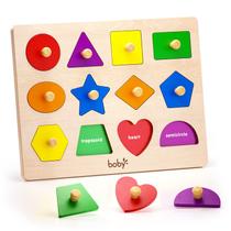 Quebra-cabeça Toy Boby Shape Color para crianças de 1 a 3 anos