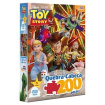 Quebra-Cabeça Toy Story 200 Peças Woody Buzz Pixar Disney Desafio Para Crianças