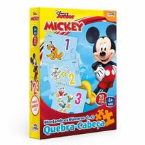 Quebra Cabeça Toyster Montando Números 20 Peças Mickey 9040