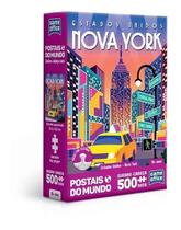 Quebra cabeça toyster postais do mundo eua nova york 500 peças original Quebra cabeça toyster postais do mundo eua nova york 500 peças original
