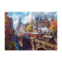 Quebra Cabeça Trem Pela Cidade 1000 Peças Toyster