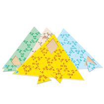 Quebra cabeça triangular adição com 17 peças em madeira - simque - 517