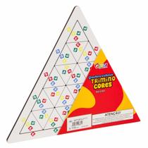 Quebra-cabeca trimino cores - mdf - pvc. enc.