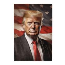 Quebra-cabeça Trump Flag 1000 peças para adultos e crianças Quebra-cabeça Trump Flag 1000 peças para adultos e crianças