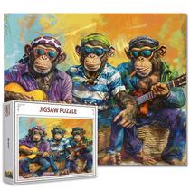 Quebra-cabeça Tucococoo 1000 peças Guitar Monkey para adultos
