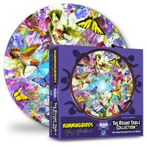 Quebra-cabeça Uma visão mais ampla, mesa redonda de beija-flores, 500 unidades