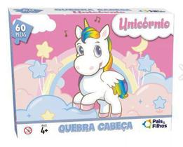 Quebra cabeca unicornio - 60 pcs - Pais Filhos (14415)