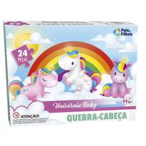 Quebra-Cabeça Unicórnio Baby 24 Peças - Pais e Filhos Quebra-Cabeça Unicórnio Baby 24 Peças - Pais e Filhos