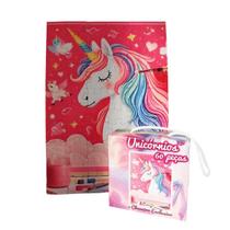 Quebra-Cabeça Unicórnio Colorido 60 Peças + Chaveiro