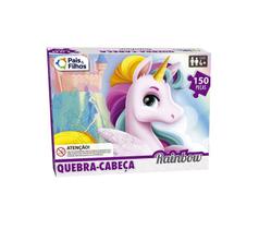 Quebra Cabeça Unicórnio Rainbow 150 Peças Pais e Filhos