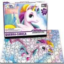 Quebra Cabeça Unicornio Rainbow C/ 150 Peças Infantil Menina