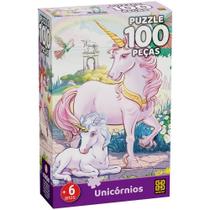 Quebra cabeca unicornios 100 pecas grow Quebra cabeca unicornios 100 pecas grow