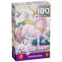 Quebra-cabeça unicórnios 100 peças - Grow