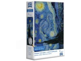 Quebra cabeça van gogh a noite estrelada 500 pçs nano 10+
