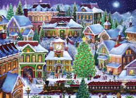 Quebra-cabeça Vermont Christmas Company Christmas Village 1000 unidades