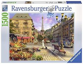 Quebra-cabeça vintage de Paris para adultos 1500 peças, ajuste perfeito - Ravensburger