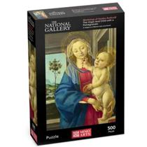 Quebra Cabeça Virgem Maria Menino Jesus Arte Botticelli 500P