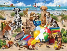Quebra-cabeça White Mountain Beach Buddies 500 peças 46x61cm