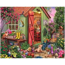 Quebra-cabeça White Mountain Potting Shed 1000 peças