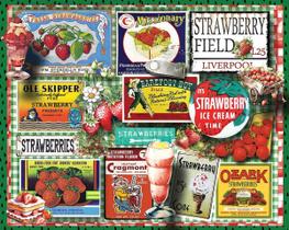 Quebra-cabeça White Mountain Strawberries 1000 peças