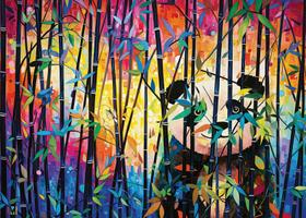 Quebra-cabeça Wonder Forge Peekaboo Panda 1000 peças