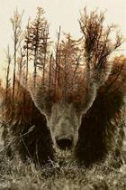 Quebra-cabeça WOZUIBAN 1000 peças de madeira DIY Forest Map Bear Adult