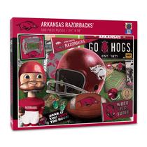 Quebra-cabeça YouTheFan NCAA Arkansas Razorbacks Retro 500 peças