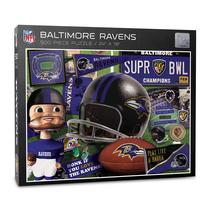 Quebra-cabeça YouTheFan NFL Baltimore Ravens Retro 500 peças