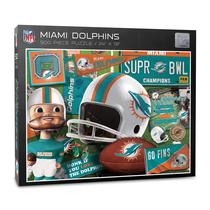 Quebra-Cabeça YouTheFan NFL Miami Dolphins Retro - 500 Peças