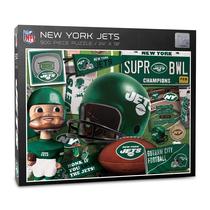Quebra-cabeça YouTheFan NFL New York Jets Retro Series 500 peças Quebra-cabeça YouTheFan NFL New York Jets Retro Series 500 peças