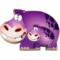 Quebra Cabeça Zoo Filhotes Hipopótamo Maninho Artesanatos Quebra Cabeça Zoo Filhotes Hipopótamo Maninho Artesanatos